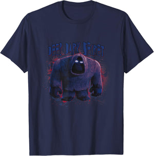 Disney Pixar Inside Out 2 Deep Dark Secret Splash Paint Logo T-Shirt - T-Shirt | Navy
