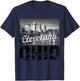 Cleveland Ohio Skyline Vintage Pride T-Shirt - T-Shirt | Navy