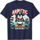 Arrrctic Adventures Pirate Penguin Treasure Quest Pun T-Shirt - T-Shirt | Navy