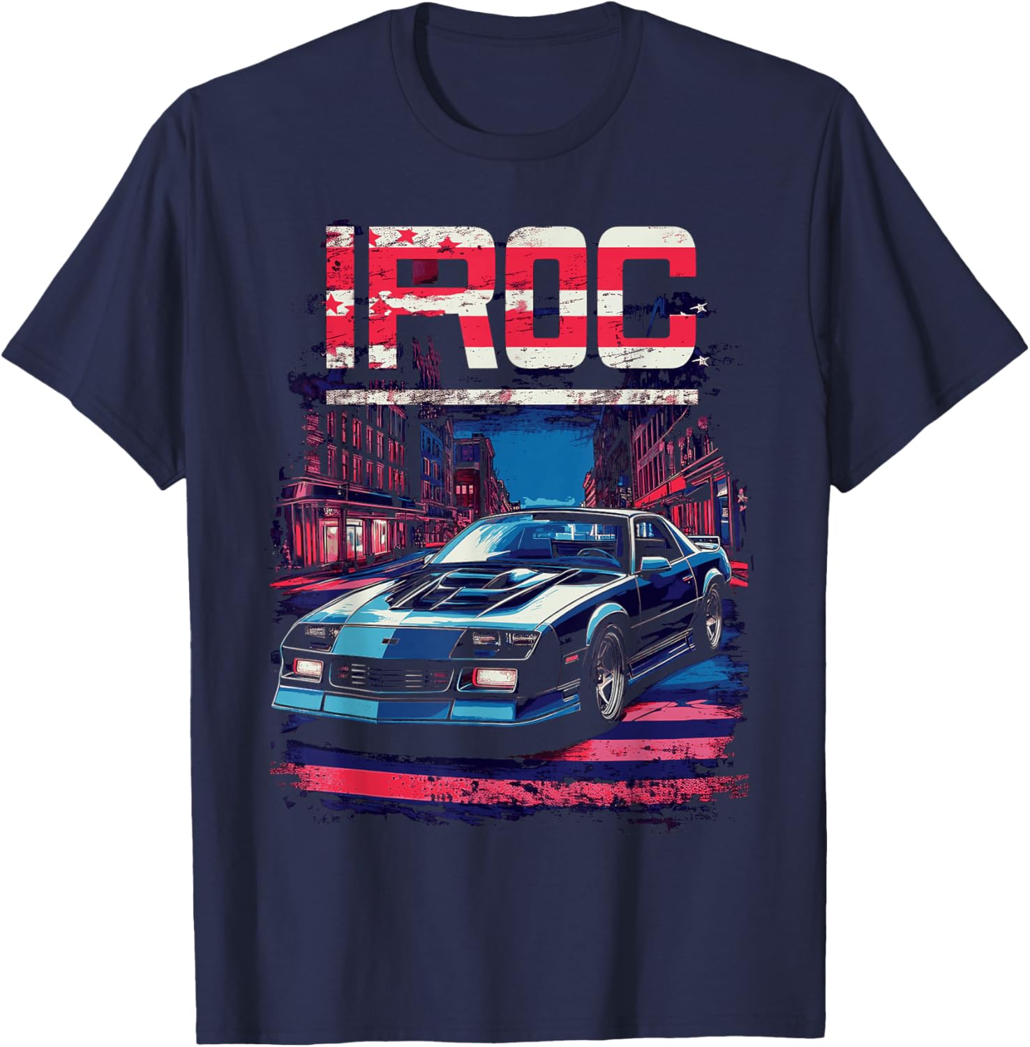1980's IROC, IROC-Z Muscle Car American Muscle Retro classic T-Shirt - T-Shirt | Navy