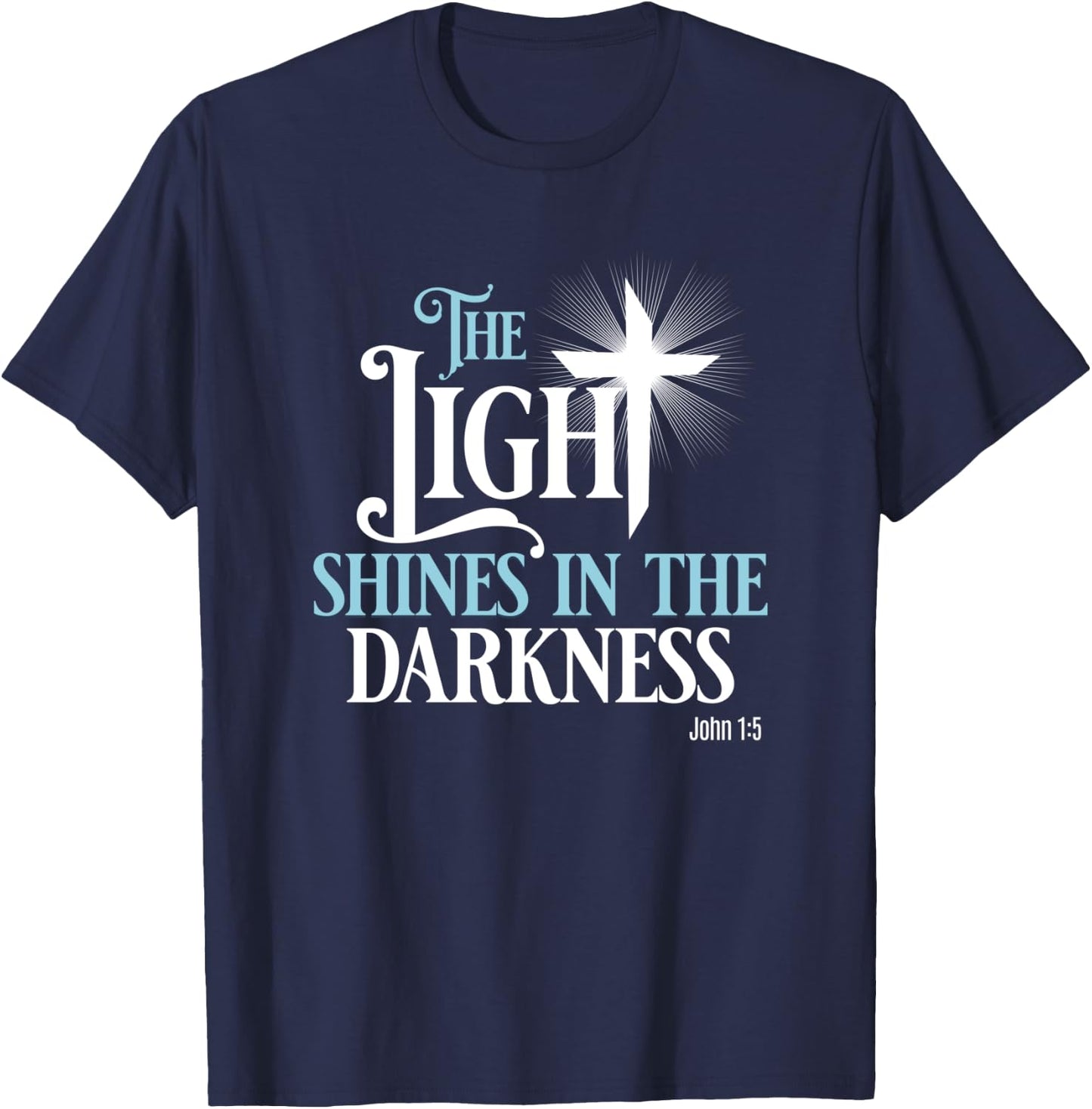 God Bible Verse Faith for Religious Women Religious Men T-Shirt - T-Shirt | Navy