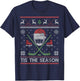 Tis The Season Ice Hockey Ugly Christmas Sweater Men Boy Kid T-Shirt - T-Shirt | Navy