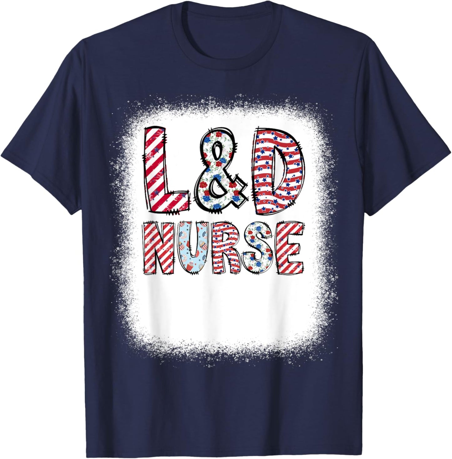 4th of July L&D Labor and Delivery Nurse Independence Day Kids Men T-Shirt - T-Shirt | Navy