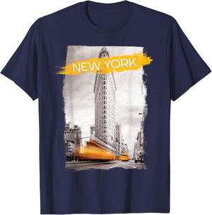 New York City, NYC Yellow Taxi Cab Classic T-Shirt - T-Shirt | Navy