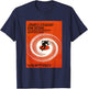 Vertigo Vintage Movie Poster, Noir Thriller Acrophobia Film T-Shirt - T-Shirt | Navy