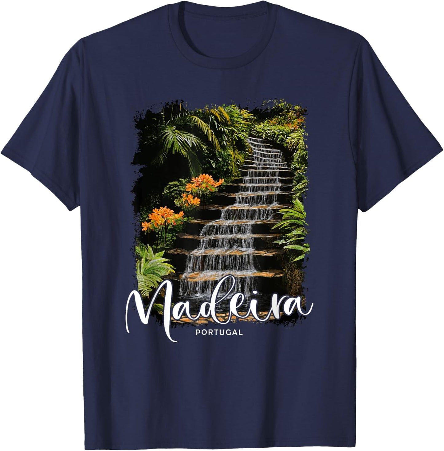 Madeira Island Portugal Vacation Souvenir Trip For Travelers T-Shirt - T-Shirt | Navy