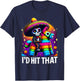 Cinco de Mayo Party Funny Mexican Party Pinatas I'd Hit That T-Shirt - T-Shirt | Navy
