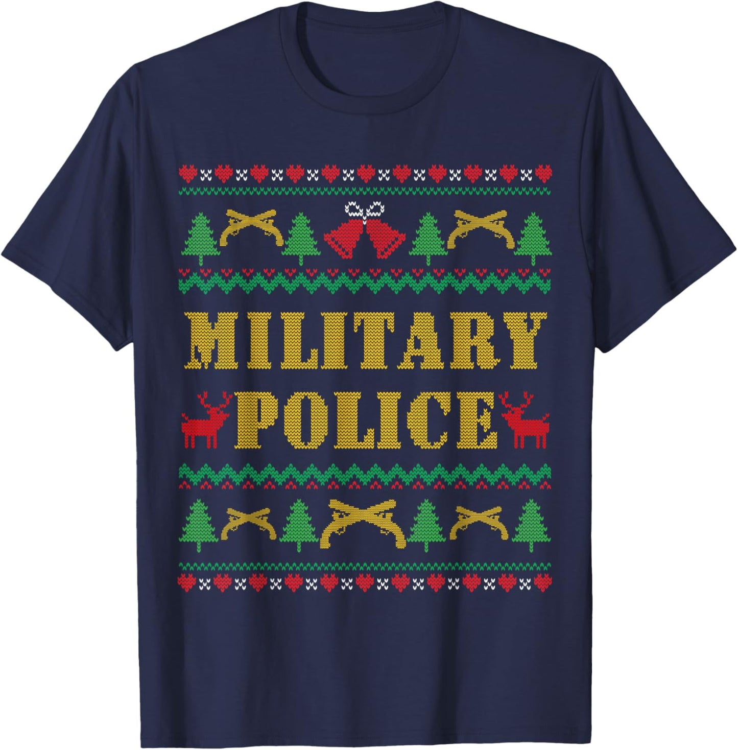 Us Army Military Police Corps Patch MP Insignia Christmas T-Shirt - T-Shirt | Navy