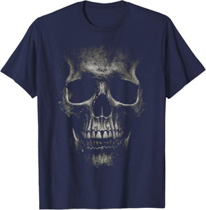 Noir Skull Graphic T-Shirt - T-Shirt | Navy