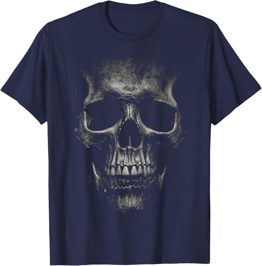 Noir Skull Graphic T-Shirt - T-Shirt | Navy