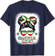 Girls Equatorial Guinea Flag Guinean Women Hispanic Heritage T-Shirt - T-Shirt | Navy