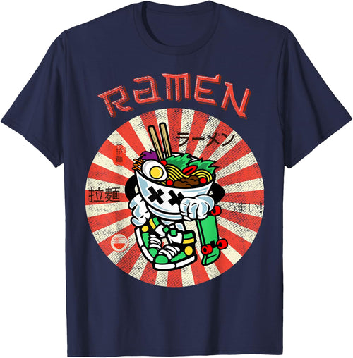 Cute Ramen Skater Kawaii Anime Skateboard Lover Teens