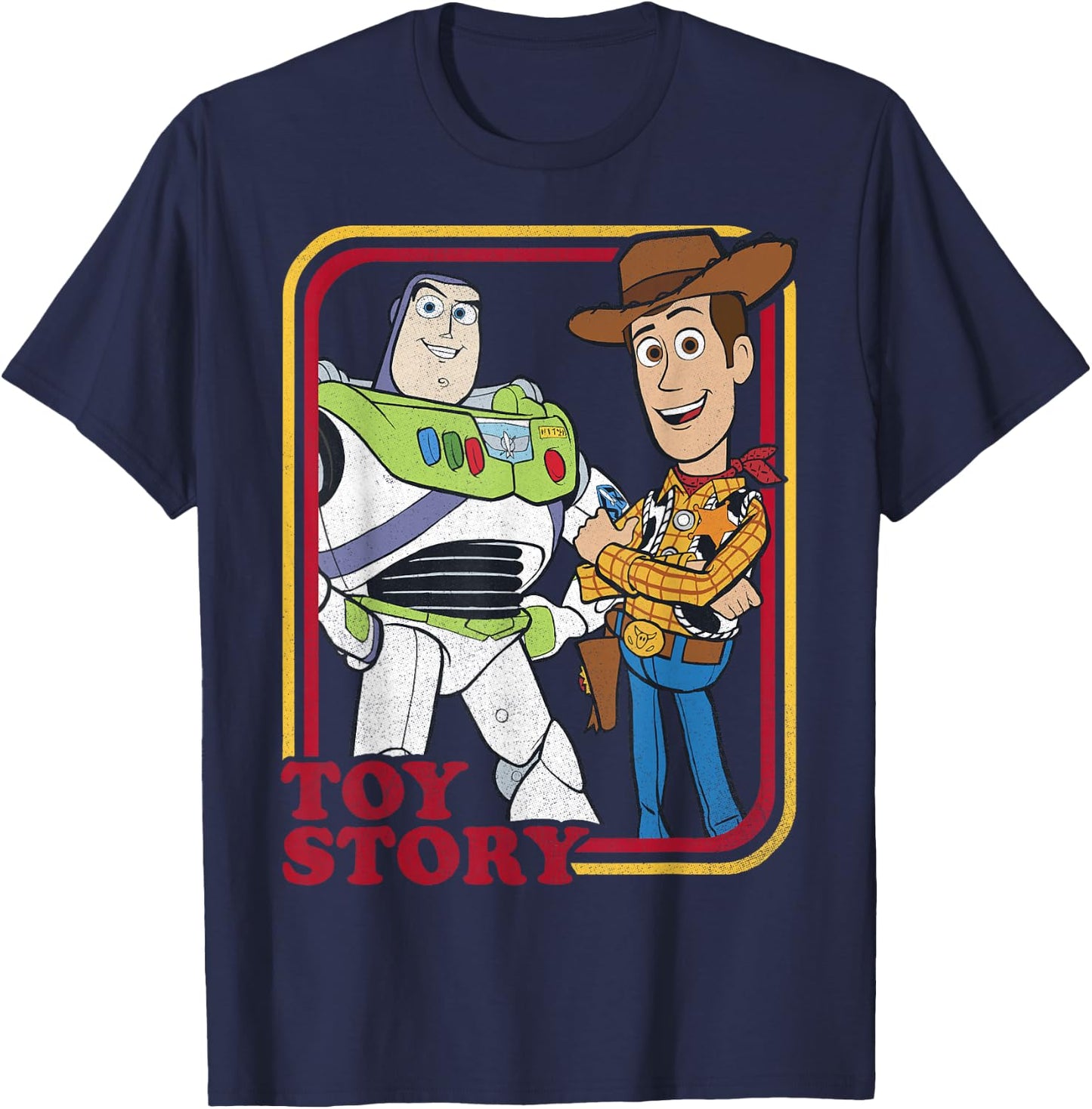 Disney Pixar Toy Story Buzz Lightyear Woody Buds T-Shirt - T-Shirt | Navy
