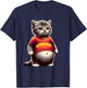 Rizzy Big Belly Rizz Fat Cat Art Dank Fat Kitten Rizzler Men Women Girls Kids T-Shirt - T-Shirt | Navy