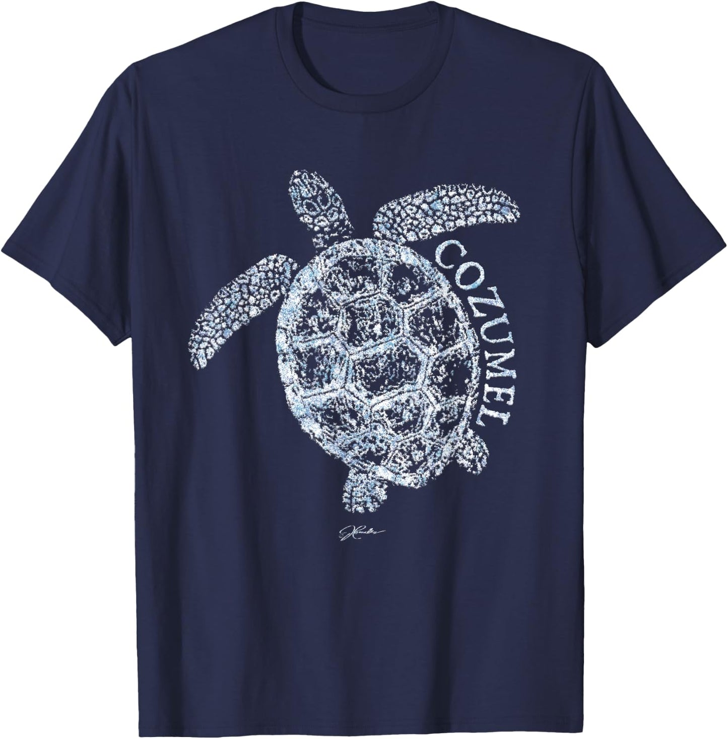 JCombs: Cozumel Sea Turtle T-Shirt - T-Shirt | Navy