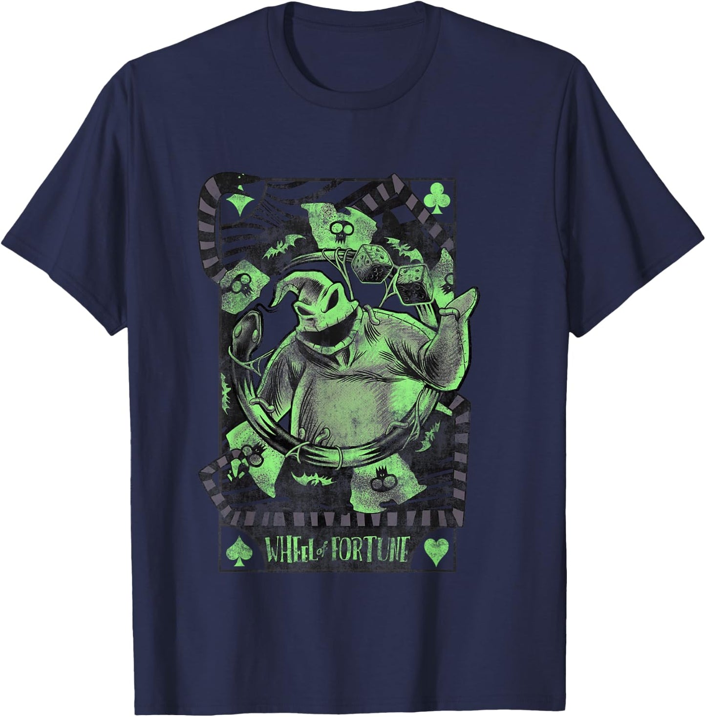 Disney The Nightmare Before Christmas Oogie Boogie Card Small T-Shirt - T-Shirt | Navy