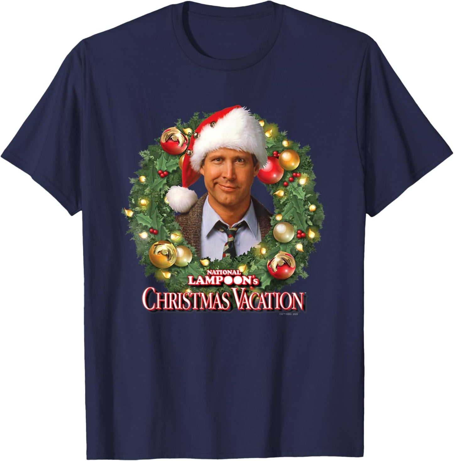 National Lampoon's Christmas Vacation - Wreath T-Shirt - T-Shirt | Navy