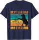Best Lab Dad Ever Dog Lover Father's Day Gift T-Shirt - T-Shirt | Navy