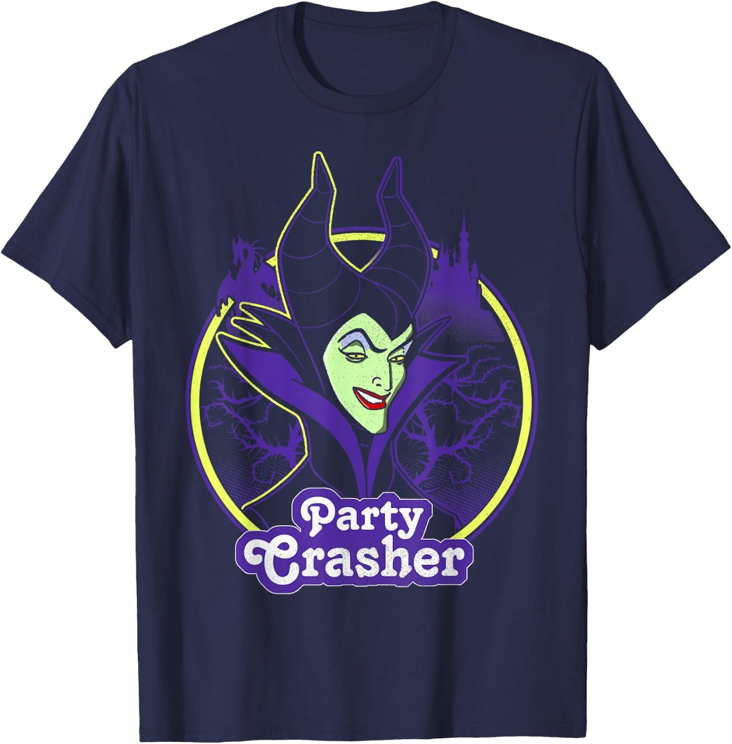 Disney Sleeping Beauty Maleficent Party Crasher T-Shirt - T-Shirt | Navy