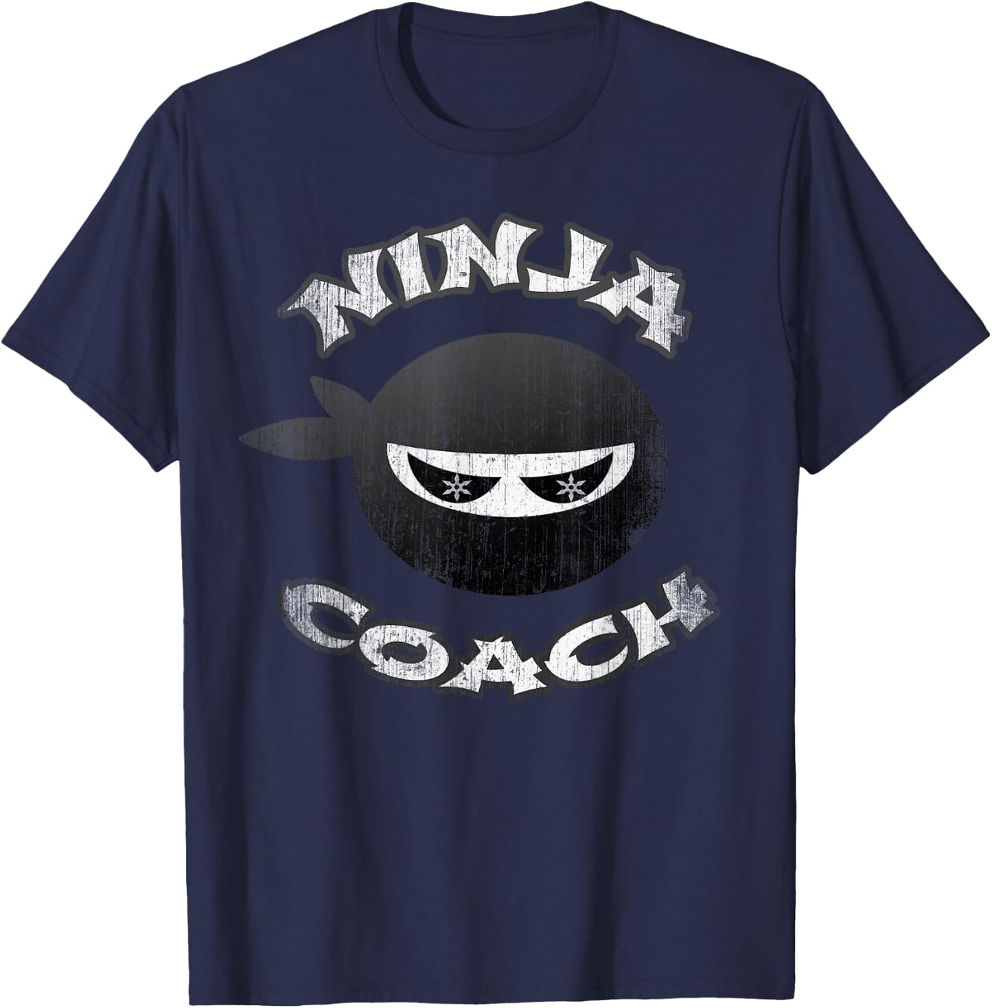 NINJA COACH Multitasking Team Trainer Speaker Gym Motivator T-Shirt - T-Shirt | Navy