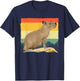 Cool Capybara Women Kids Vintage Animal Lover Rodent T-Shirt - T-Shirt | Navy