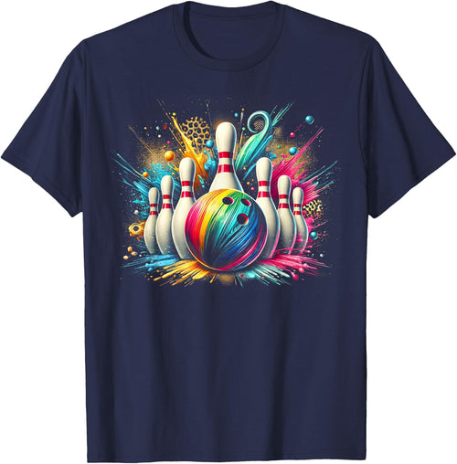 Colorful Bowling Game Day Bowling Flames Ball