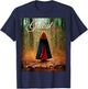 Ghost in the Darkness Halloween Graphic , -Adults, Black, Small, Short Sleeve, Classic Fit T-Shirt - T-Shirt | Navy