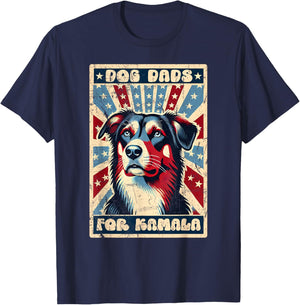 Dog Dads For Kamala, This Dog Dad Votes Kamala Harris Women T-Shirt - T-Shirt | Navy