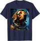 Golden Retriever Funny Golden Retriever Astronaut T-Shirt - T-Shirt | Navy