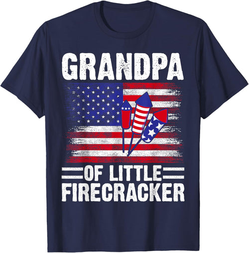 Grandpa of the little Firecracker 4th of July Grandfather