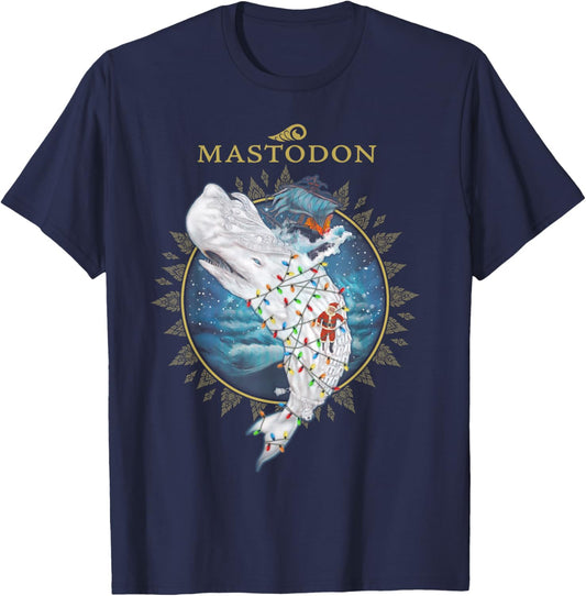 Mastodon Leviathan Holiday T-Shirt - T-Shirt | Navy