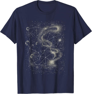 Constellation Dotwork T-Shirt - T-Shirt | Navy