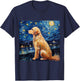 Golden Retriever Sternennacht - Golden Retriever T-Shirt - T-Shirt | Navy