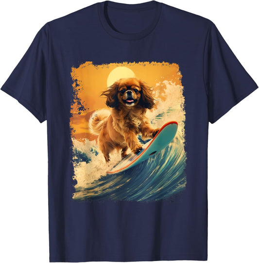 Dog Funny Pekingese T-Shirt - T-Shirt | Navy