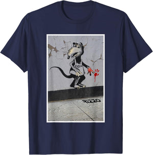 Disney The Muppets Rizzo Banksy’s Graffiti Inspired Big Shot T-Shirt - T-Shirt | Navy