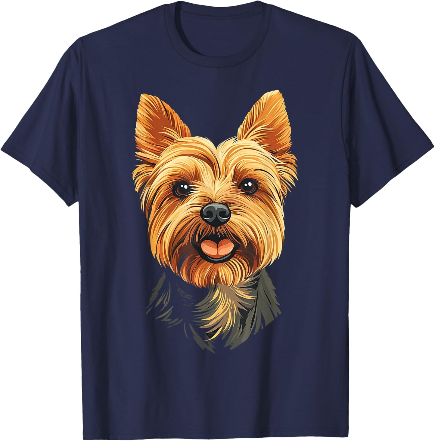 Silky Terrier Dog Motif Pet Art Silky Terrier Men Women Kids T-Shirt - T-Shirt | Navy