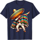 Dabbing Boys Mexican Poncho Cinco de Mayo T-Shirt - T-Shirt | Navy
