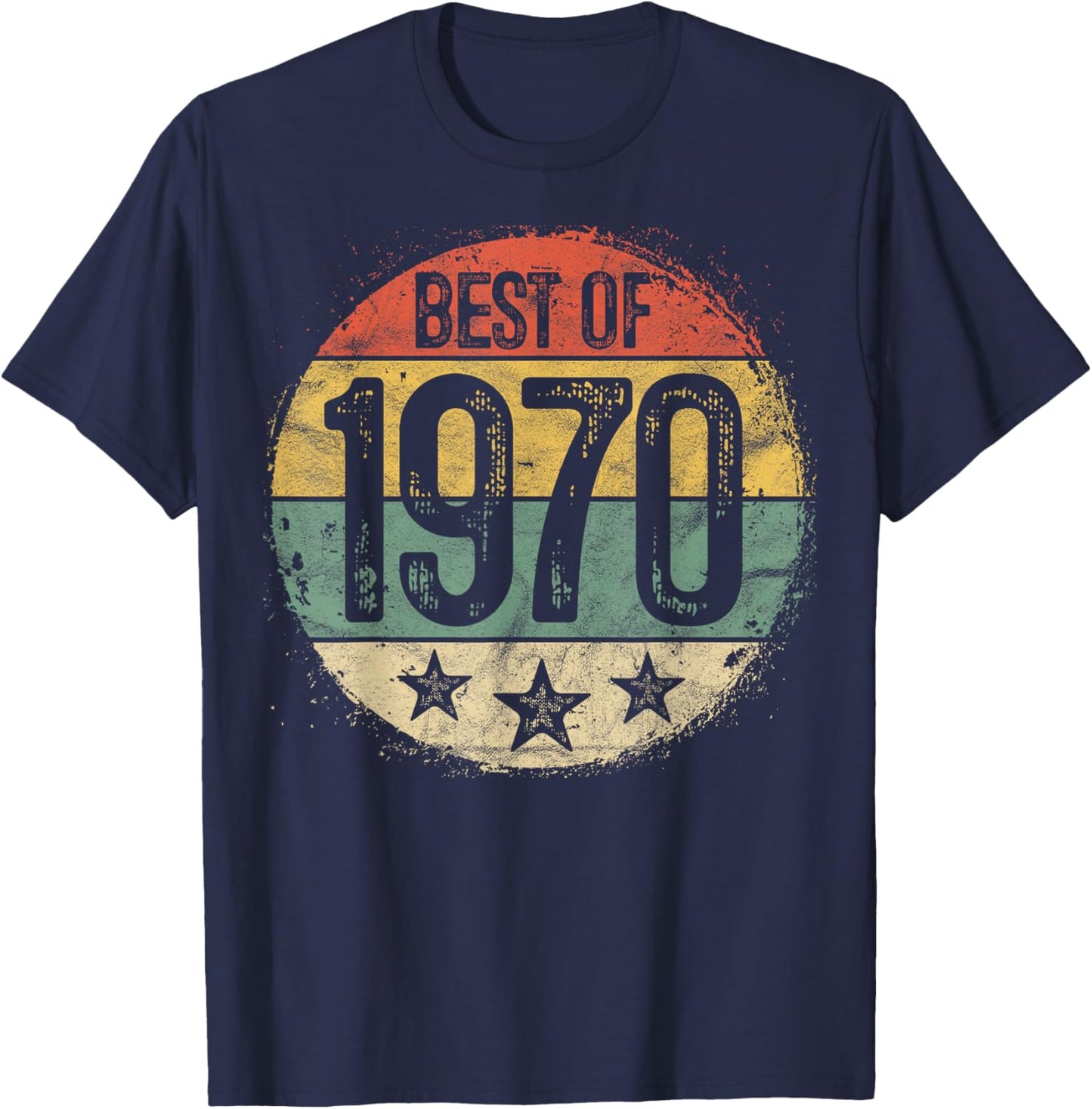 Best Of 1970 55th Birthday Gifts Women 55 Year Old T-Shirt - T-Shirt | Navy
