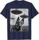 German Shepherd Dog UFO Alien Extraterrestrial Selfie T-Shirt - T-Shirt | Navy