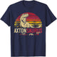 Axton Saurus Funny Personalized Dinosaur T Rex Name Boy Gift T-Shirt - T-Shirt | Navy