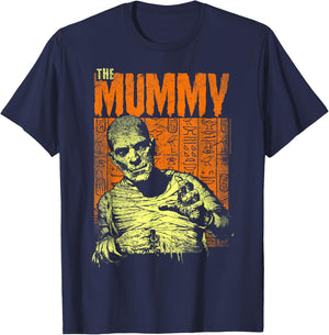 Universal Monsters The Mummy Poster T-Shirt - T-Shirt | Navy
