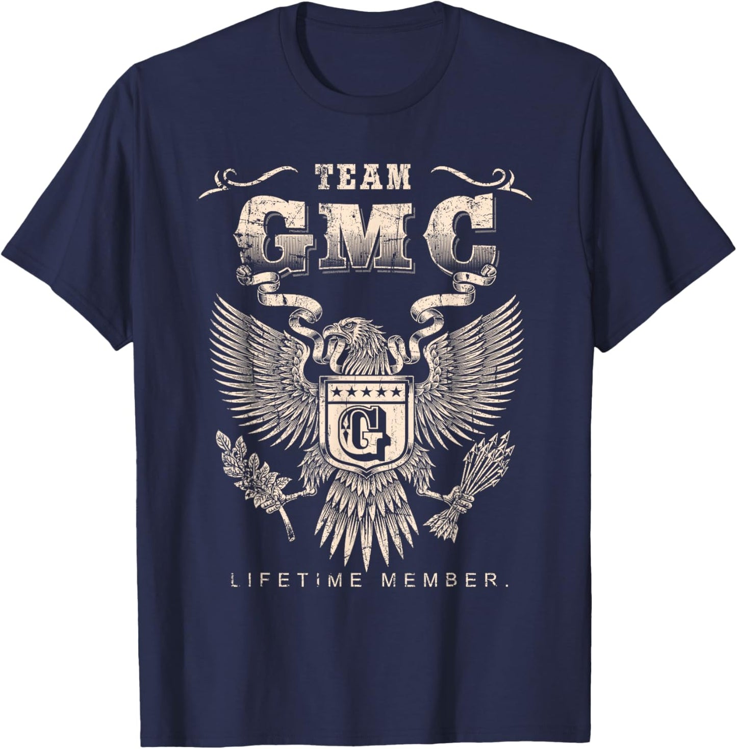 Team Gmc Lifetime Member - Gmc Name T-Shirt - T-Shirt | Navy