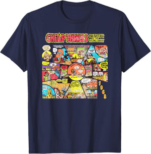 Big Brother and the Holding Company 1968 Comic Art T-Shirt - T-Shirt | Navy