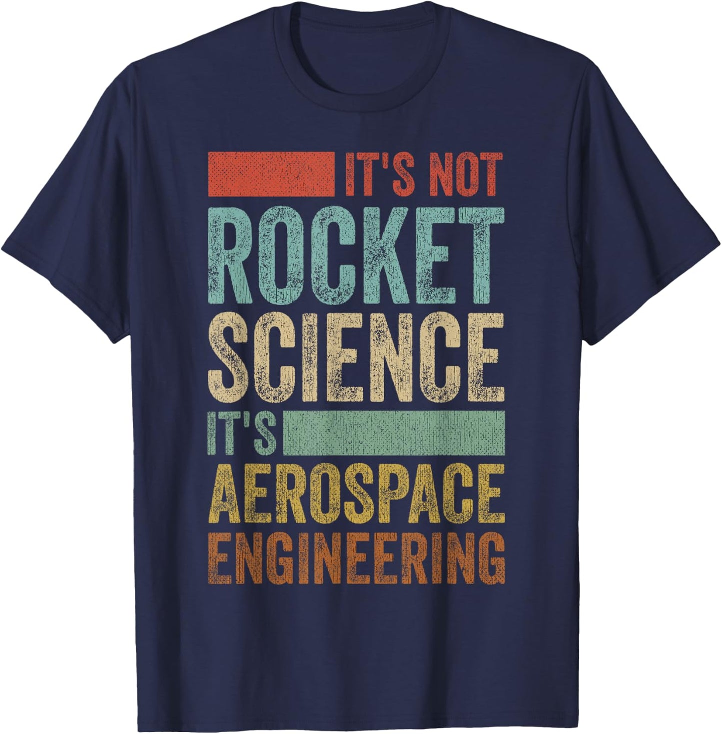 Funny Retro 80´s Rocket Science Aerospace Engineer T-Shirt - T-Shirt | Navy