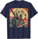 Labrador Retriever Dog Lab Japanese Samurai Ukiyo-e Vintage T-Shirt - T-Shirt | Navy