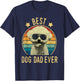 Best Dog Dad Ever Bichon Frise Father's Day Gift T-Shirt - T-Shirt | Navy