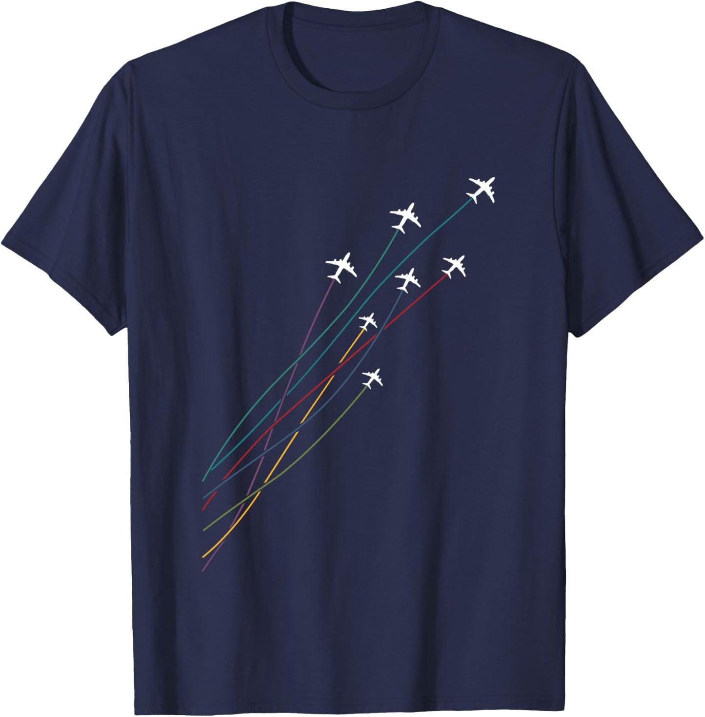 Pilot Commercial Passenger Airplanes Aeroplanes Airline Gift T-Shirt - T-Shirt | Navy
