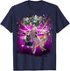 Disco Cats - 70s Disco Kitty Cat Rave T-Shirt - T-Shirt | Navy