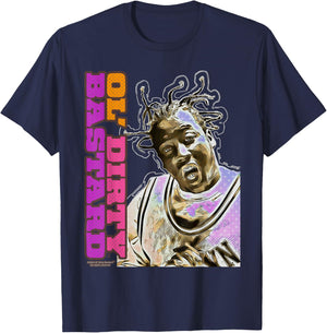 ODB Ol Dirty Ba--ard Icon Retro Comic Hip Hop Gangsta Rap T-Shirt - T-Shirt | Navy