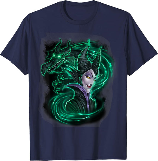 Disney Sleeping Beauty Maleficent Dark Magic Graphic T-Shirt - T-Shirt | Navy